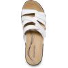image:imageDREAM PAIRS Women Arch Support Slide Sandals Adjustable Straps Slip On Wedge Sandals Casual Comfort Lightweight Flat SlidesWhite