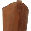 image:imageDREAM PAIRS Womens Cowboy Boots Wide Calf Comfortable Pull On Zipper Chunky Heel Pointed Toe Embroidered Western Cowgirl Knee High Boots Ladies Retro Tall BootBrown