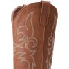 image:imageDREAM PAIRS Womens Cowboy Cowgirl Boots Embroidered Square Toe Mid Calf Western Boots Fashion Dress Chunky Low Heel Shoes for Theme Party Country ConcertTan