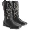 image:imageDREAM PAIRS Womens Cowboy Cowgirl Boots Embroidered Square Toe Mid Calf Western Boots Fashion Dress Chunky Low Heel Shoes for Theme Party Country ConcertBlack