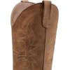 image:imageDREAM PAIRS Womens Cowboy Cowgirl Boots Embroidered Square Toe Mid Calf Western Boots Fashion Dress Chunky Low Heel Shoes for Theme Party Country ConcertBrown