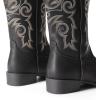 image:imageDREAM PAIRS Womens Cowboy Cowgirl Boots Embroidered Square Toe Mid Calf Western Boots Fashion Dress Chunky Low Heel Shoes for Theme Party Country ConcertBlack