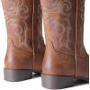 image:imageDREAM PAIRS Womens Cowboy Cowgirl Boots Embroidered Square Toe Mid Calf Western Boots Fashion Dress Chunky Low Heel Shoes for Theme Party Country ConcertDark Brown