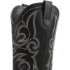 image:imageDREAM PAIRS Womens Cowboy Cowgirl Boots Embroidered Square Toe Mid Calf Western Boots Fashion Dress Chunky Low Heel Shoes for Theme Party Country ConcertBlack