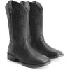 image:imageDREAM PAIRS Womens Cowboy Cowgirl Boots Embroidered Square Toe Mid Calf Western Boots Fashion Dress Chunky Low Heel Shoes for Theme Party Country ConcertAll Black