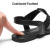 image:imageDREAM PAIRS Womens Elastic Strappy String Thong Ankle Strap Summer Gladiator SandalsBlack