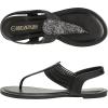 image:imageDREAM PAIRS Womens Elastic Strappy String Thong Ankle Strap Summer Gladiator SandalsBlack