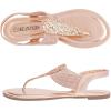 image:imageDREAM PAIRS Womens Elastic Strappy String Thong Ankle Strap Summer Gladiator SandalsChampagneGold