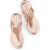 image:imageDREAM PAIRS Womens Elastic Strappy String Thong Ankle Strap Summer Gladiator SandalsChampagneGold