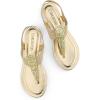 image:imageDREAM PAIRS Womens Elastic Strappy String Thong Ankle Strap Summer Gladiator SandalsGold