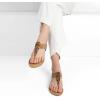 image:imageDREAM PAIRS Womens Elastic Strappy String Thong Ankle Strap Summer Gladiator SandalsLeopardn