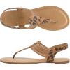 image:imageDREAM PAIRS Womens Elastic Strappy String Thong Ankle Strap Summer Gladiator SandalsLeopardn