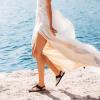 image:imageDREAM PAIRS Womens Elastic Strappy String Thong Ankle Strap Summer Gladiator SandalsNavy