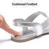 image:imageDREAM PAIRS Womens Elastic Strappy String Thong Ankle Strap Summer Gladiator SandalsSilver