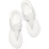 image:imageDREAM PAIRS Womens Elastic Strappy String Thong Ankle Strap Summer Gladiator SandalsWhiteGlitter