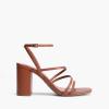 image:imageDREAM PAIRS Womens Heels Chunky Block Strappy Square Open Toe Ankle Buckle Heeled Sandals Wedding Party Dress Shoes IndieBrown
