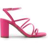 image:imageDREAM PAIRS Womens Heels Chunky Block Strappy Square Open Toe Ankle Buckle Heeled Sandals Wedding Party Dress Shoes IndieHot Pink