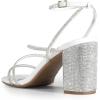 image:imageDREAM PAIRS Womens Heels Chunky Block Strappy Square Open Toe Ankle Buckle Heeled Sandals Wedding Party Dress Shoes IndieWhiterhinestone