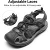 image:imageDREAM PAIRS Womens Hiking Sandals Adventurous Summer Sports Shoes OutdoorBlackDark Grey