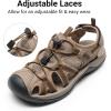 image:imageDREAM PAIRS Womens Hiking Sandals Adventurous Summer Sports Shoes OutdoorKhaki