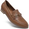 image:imageDREAM PAIRS Womens Loafers Penny Loafers Fashion Comfortable Flats Dressy ShoesBrownpu