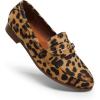 image:imageDREAM PAIRS Womens Loafers Penny Loafers Fashion Comfortable Flats Dressy ShoesLeopardsuede