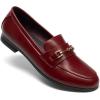 image:imageDREAM PAIRS Womens Loafers Penny Loafers Fashion Comfortable Flats Dressy ShoesRed