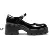 image:imageDREAM PAIRS Womens Mary Janes Shoes Platform Dress Low Heel Chunky Pumps Round Toe Ankle Strap Pumps Shoes Oxfords EstherBlack