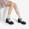 image:imageDREAM PAIRS Womens Mary Janes Shoes Platform Dress Low Heel Chunky Pumps Round Toe Ankle Strap Pumps Shoes Oxfords EstherBlack
