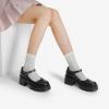 image:imageDREAM PAIRS Womens Mary Janes Shoes Platform Dress Low Heel Chunky Pumps Round Toe Ankle Strap Pumps Shoes Oxfords EstherBlackpu