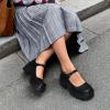 image:imageDREAM PAIRS Womens Mary Janes Shoes Platform Dress Low Heel Chunky Pumps Round Toe Ankle Strap Pumps Shoes Oxfords EstherBlackpu