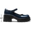 image:imageDREAM PAIRS Womens Mary Janes Shoes Platform Dress Low Heel Chunky Pumps Round Toe Ankle Strap Pumps Shoes Oxfords EstherNavy