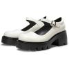 image:imageDREAM PAIRS Womens Mary Janes Shoes Platform Dress Low Heel Chunky Pumps Round Toe Ankle Strap Pumps Shoes Oxfords EstherWhite