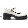 image:imageDREAM PAIRS Womens Mary Janes Shoes Platform Dress Low Heel Chunky Pumps Round Toe Ankle Strap Pumps Shoes Oxfords EstherWhite