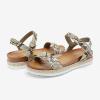 image:imageDREAM PAIRS Womens Open Toe Ankle Strap Espadrille Casual Flatform Platform Wedge SandalsBeigeSnakePu