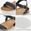 image:imageDREAM PAIRS Womens Open Toe Ankle Strap Espadrille Casual Flatform Platform Wedge SandalsBlackPu