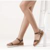 image:imageDREAM PAIRS Womens Open Toe Ankle Strap Espadrille Casual Flatform Platform Wedge SandalsLeopardSuede