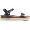 image:imageDREAM PAIRS Womens Open Toe Ankle Strap Espadrille Casual Flatform Platform Wedge SandalsNavypu