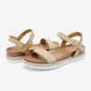 image:imageDREAM PAIRS Womens Open Toe Ankle Strap Espadrille Casual Flatform Platform Wedge SandalsNudePu