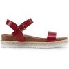 image:imageDREAM PAIRS Womens Open Toe Ankle Strap Espadrille Casual Flatform Platform Wedge SandalsRed