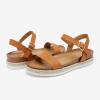image:imageDREAM PAIRS Womens Open Toe Ankle Strap Espadrille Casual Flatform Platform Wedge SandalsTanPu