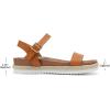 image:imageDREAM PAIRS Womens Open Toe Ankle Strap Espadrille Casual Flatform Platform Wedge SandalsTanPu
