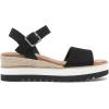 image:imageDREAM PAIRS Womens Open Toe Buckle Ankle Strap Espadrille Platform Wedge SandalsBlack