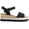 image:imageDREAM PAIRS Womens Open Toe Buckle Ankle Strap Espadrille Platform Wedge SandalsBlackcanvas