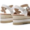 image:imageDREAM PAIRS Womens Open Toe Buckle Ankle Strap Espadrille Platform Wedge SandalsNaturalcanvas