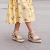 image:imageDREAM PAIRS Womens Open Toe Buckle Ankle Strap Espadrille Platform Wedge SandalsNaturalcanvas