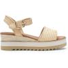 image:imageDREAM PAIRS Womens Open Toe Buckle Ankle Strap Espadrille Platform Wedge SandalsNaturalraffia