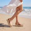 image:imageDREAM PAIRS Womens Open Toe Buckle Ankle Strap Espadrille Platform Wedge SandalsNaturalraffia