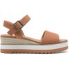 image:imageDREAM PAIRS Womens Open Toe Buckle Ankle Strap Espadrille Platform Wedge SandalsTan