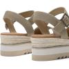 image:imageDREAM PAIRS Womens Open Toe Buckle Ankle Strap Espadrille Platform Wedge SandalsTaupe